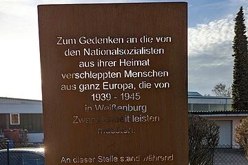 Zwangsarbeitermahnmal Lehenwiesenweg