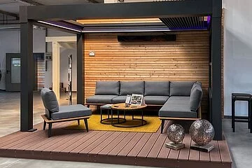 Austellungsstück Loungesofa mit Beistelltisch