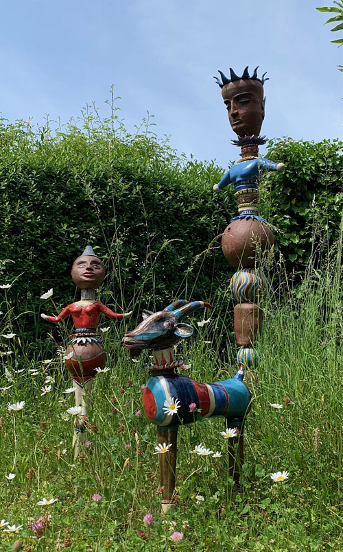 Kunst und Gartenlust Ausstellung der Keramikkünstlerin Margarete Mandl