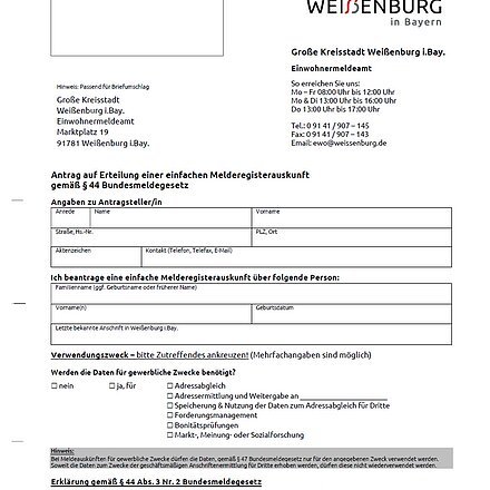 Melderegisterauskunft